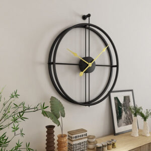 Alternative view of Aplos Round Metal Wall Clock
