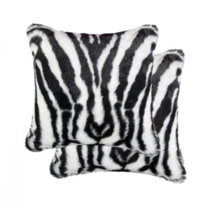 Denton Zebra 18" x 18" - Pillow 2-Pack