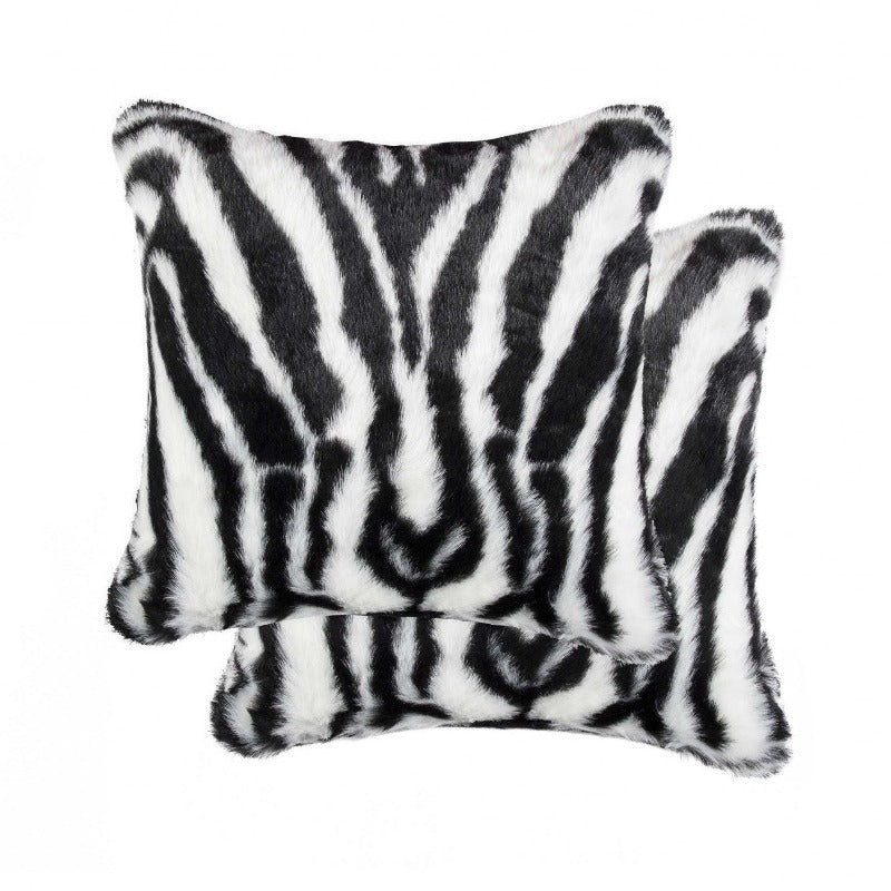 Denton Zebra 18" x 18" - Pillow 2-Pack