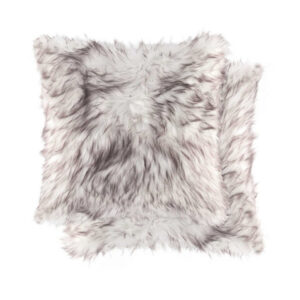 Gradient Chocolate Faux 18" x 18" - Pillow 2-Pack
