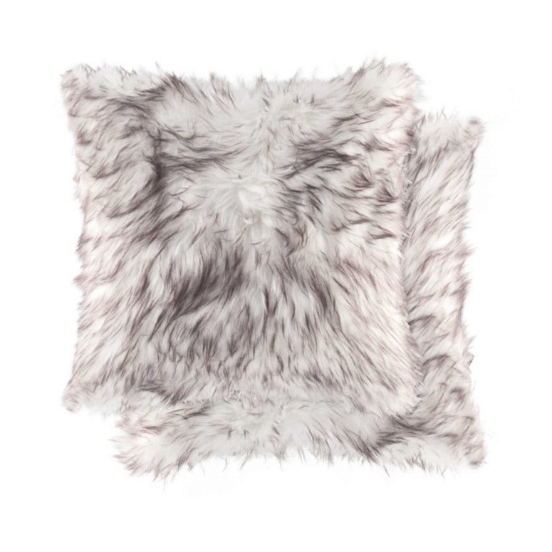 Gradient Chocolate Faux 18" x 18" - Pillow 2-Pack