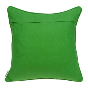 Alternative view of Traditional Green and White Accent Pillow 20"x20"