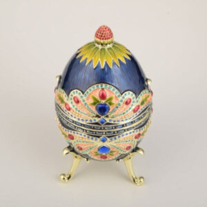 Alternative view of Blue Colorful Russian Faberge Egg