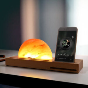Alternative view of Himalayan Salt Lamp Wireless Charger