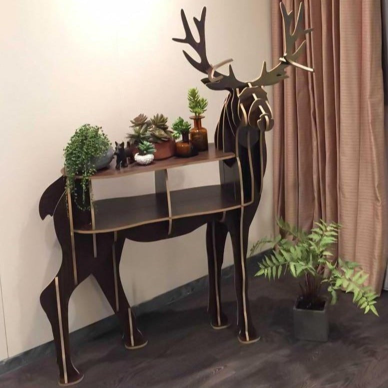 Majestic Wooden Elk Bookcase 55.9"H