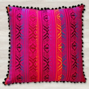 Alternative view of Aisha Cushion, Pink- 18" x18"