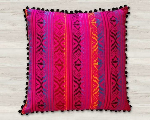 Aisha Cushion, Pink- 18" x18" - Image 2