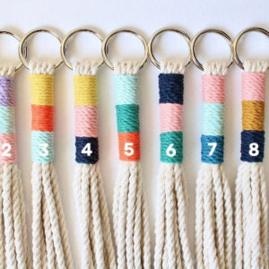 Alternative view of Macrame Cotton Plant Hanger - Multiple Color