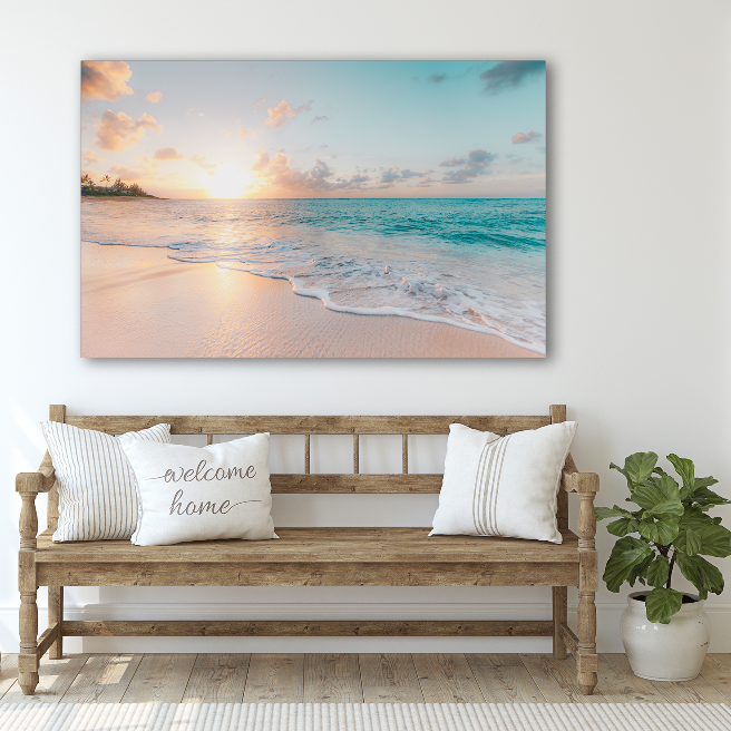 Glass Wall Art -Sea & Waves 18"x28" - Image 5