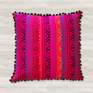 Aisha Cushion, Pink- 18" x18"