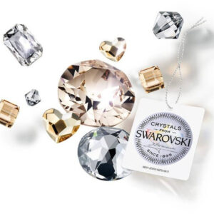 Alternative view of 24K Gold Plated Crescent and Star with Swarovski