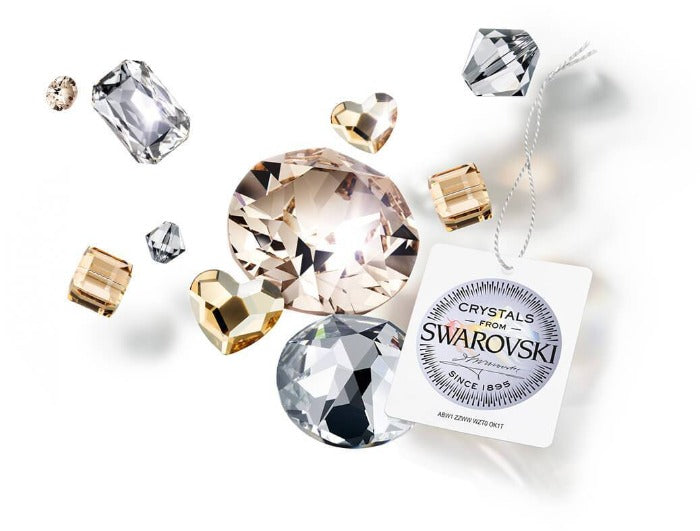 24K Gold Plated Crescent and Star with Swarovski - Image 2